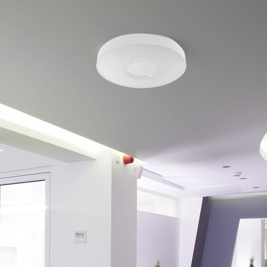 LED Prigušiva plafonjera LED/40W/230V 3000-6500K 39 cm bela + Daljinski upravljač