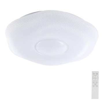 LED Prigušiva plafonjera LED/40W/230V 3000-6500K 40 cm bela + Daljinski upravljač
