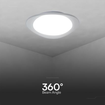 LED Prigušiva plafonjera LED/40W/230V 3000-6500K 45 cm bela + Daljinski upravljač