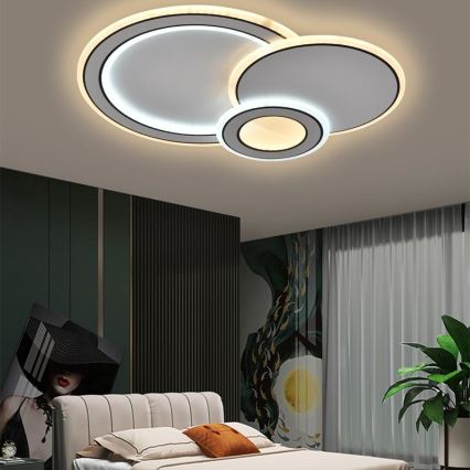 LED Prigušiva plafonjera LED/40W/230V 3000-6500K + Daljinski upravljač