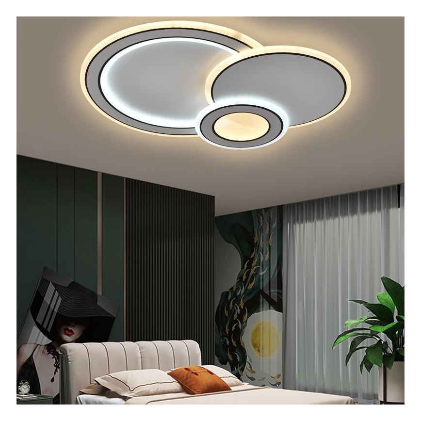 LED Prigušiva plafonjera LED/40W/230V 3000-6500K + Daljinski upravljač