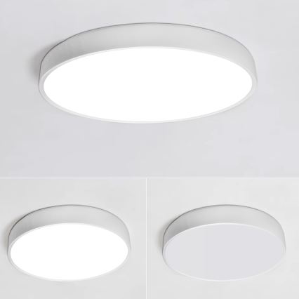 LED Prigušiva plafonjera LED/40W/230V 3000-6500K pr. 40 cm bela + Daljinski upravljač