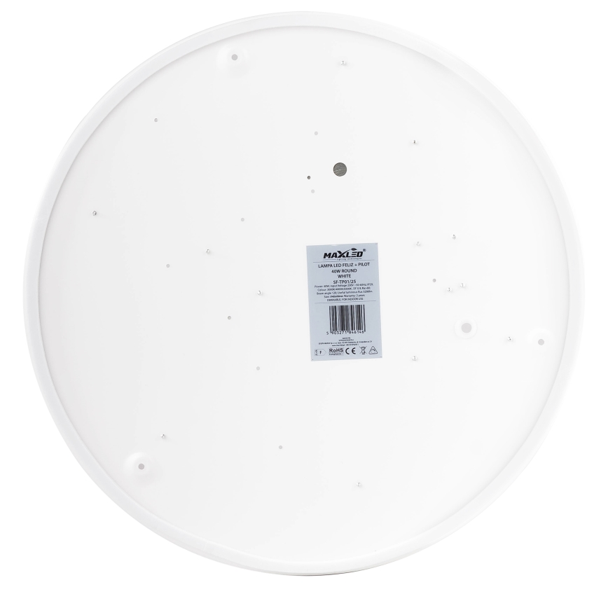 LED Prigušiva plafonjera LED/40W/230V 3000-6500K pr. 40 cm bela + Daljinski upravljač