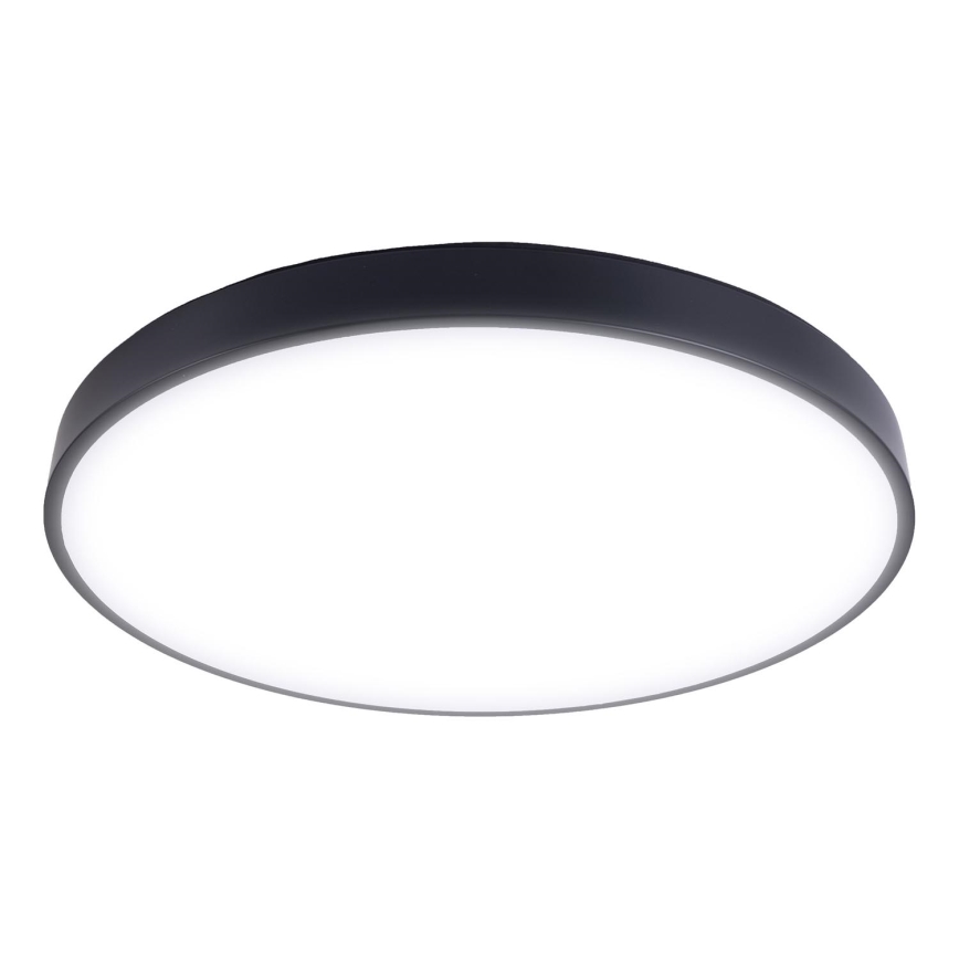 LED Prigušiva plafonjera LED/40W/230V 3000-6500K pr. 40 cm crno + Daljinski upravljač