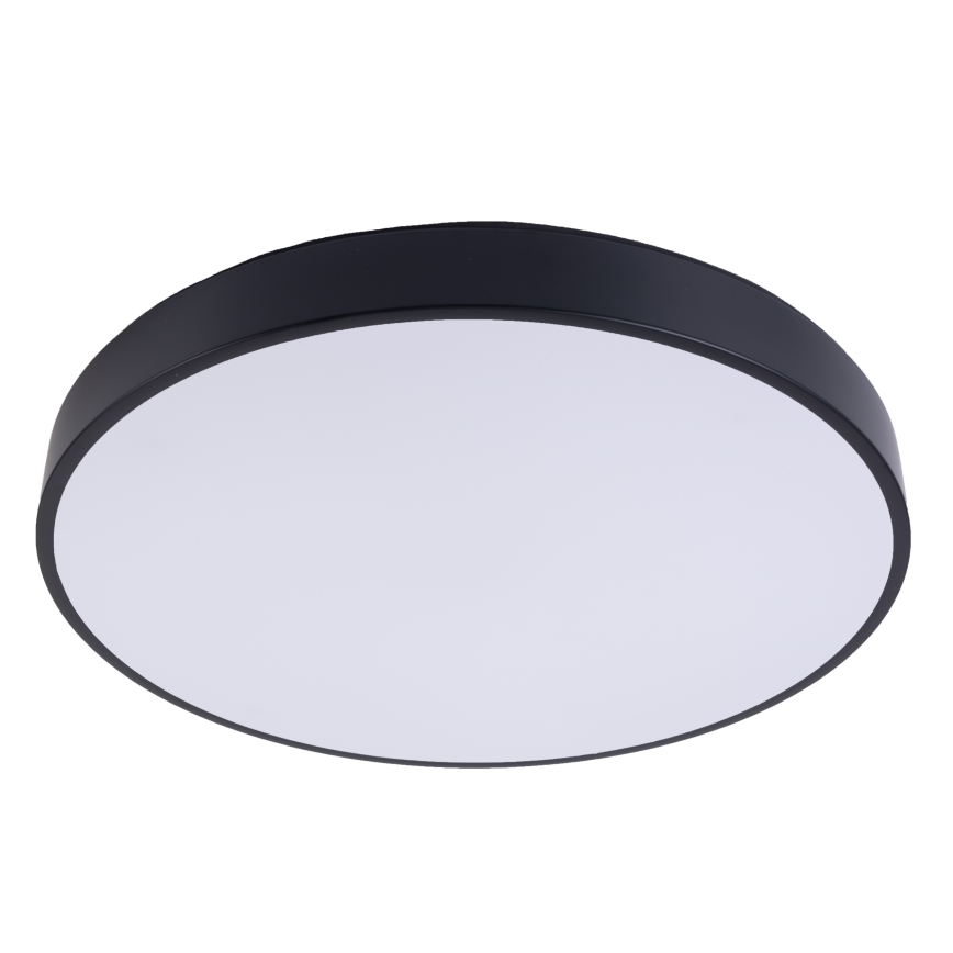 LED Prigušiva plafonjera LED/40W/230V 3000-6500K pr. 40 cm crno + Daljinski upravljač
