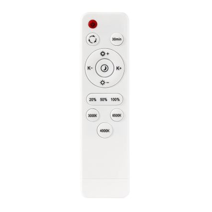 LED Prigušiva plafonjera LED/40W/230V 3000-6500K pr. 40 cm crno + Daljinski upravljač