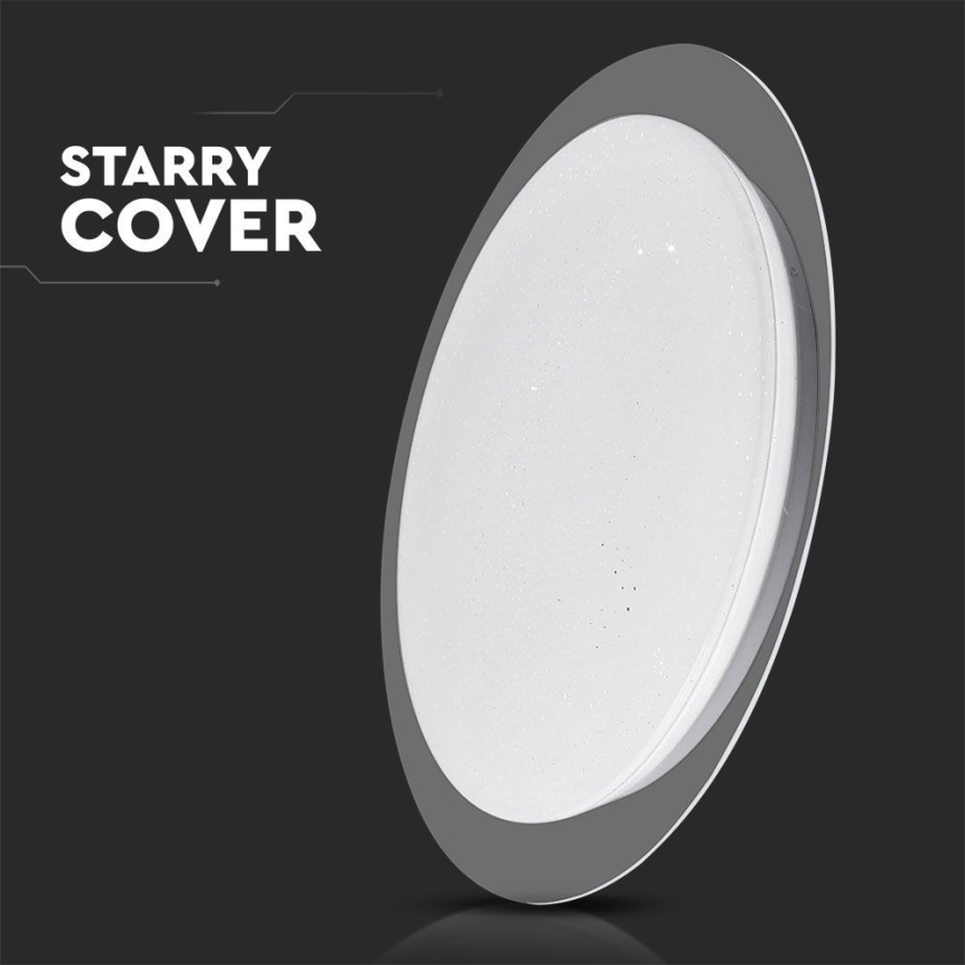 LED Prigušiva plafonjera LED/40W/230V 3000K/4000K/6500K pr. 46,5 cm + Daljinski upravljač