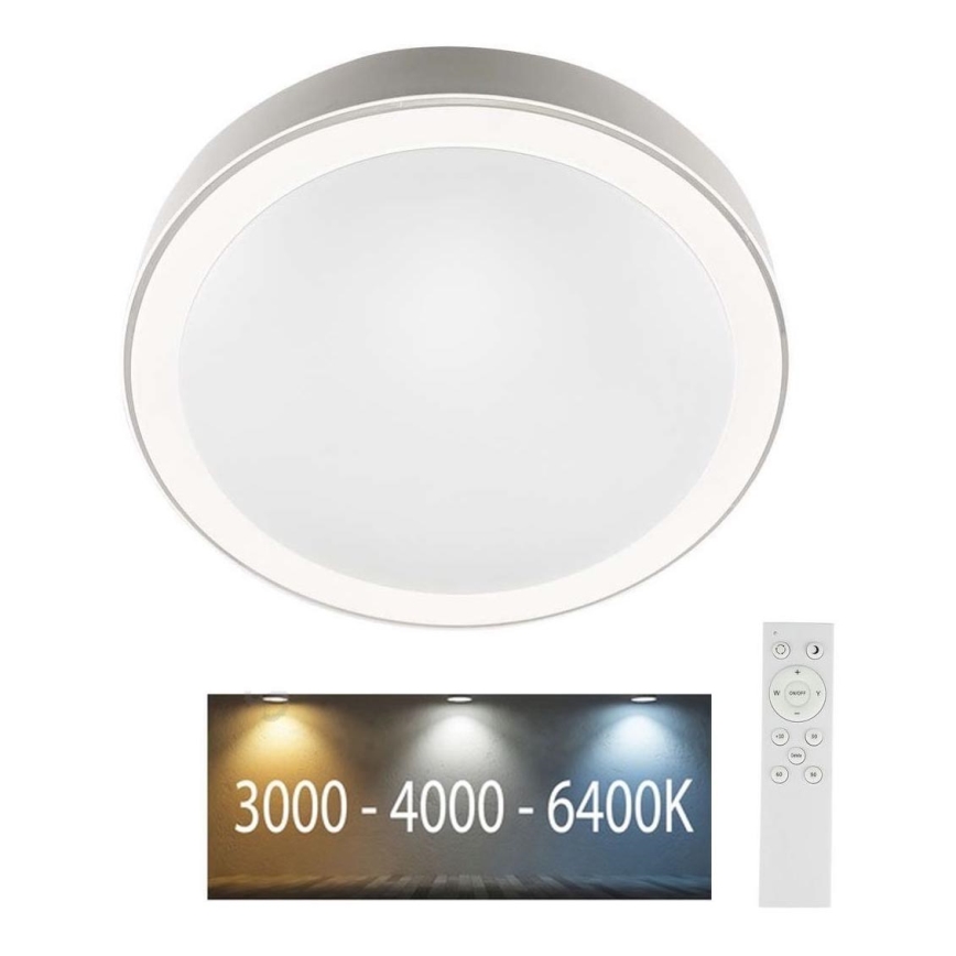 LED Prigušiva plafonjera LED/40W/230V 3000K/4000K/6500K + Daljinski upravljač
