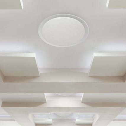 LED Prigušiva plafonjera LED/40W/230V 3000K/4000K/6500K pr. 56,5 cm + Daljinski upravljač