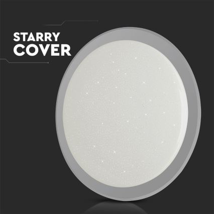 LED Prigušiva plafonjera LED/40W/230V 3000K/4000K/6500K pr. 56,5 cm + Daljinski upravljač
