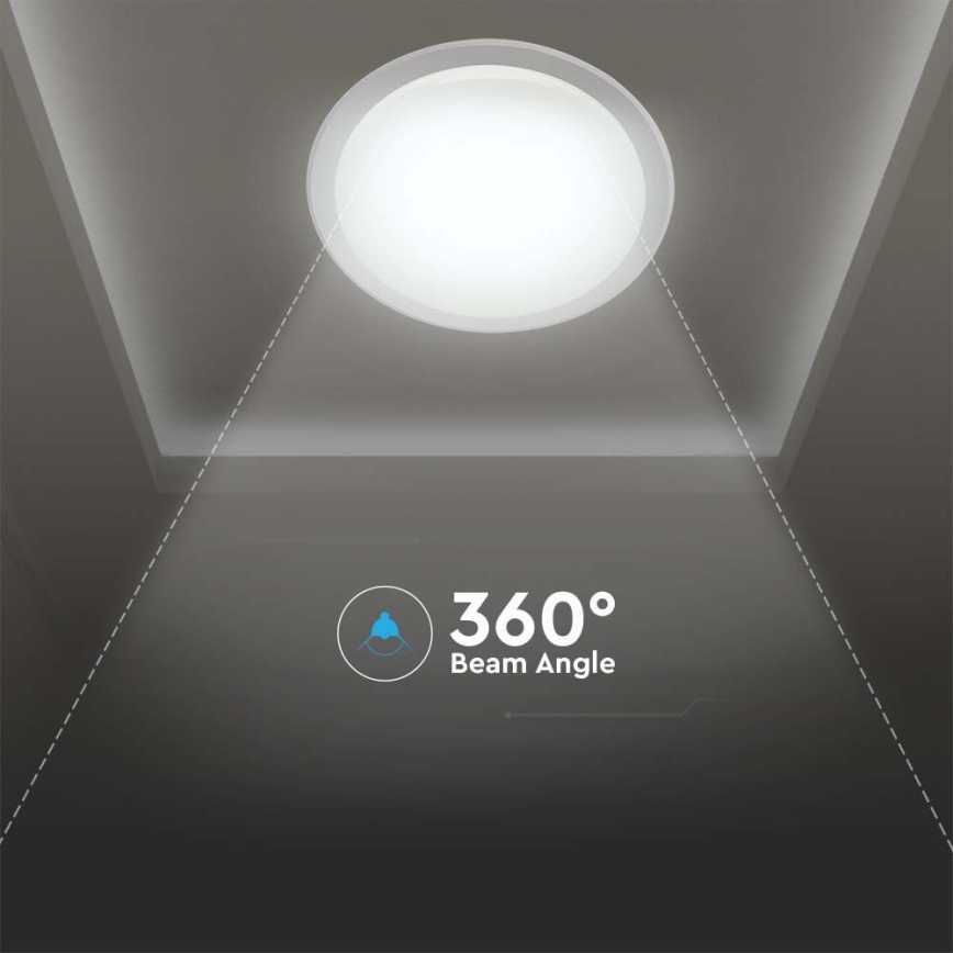 LED Prigušiva plafonjera LED/40W/230V 3000K/4000K/6500K pr. 56,5 cm + Daljinski upravljač