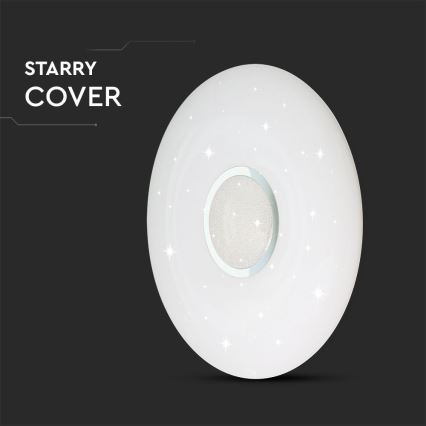LED Prigušiva plafonjera LED/40W/230V 3000K/4000K/6500K pr. 49 cm + Daljinski upravljač