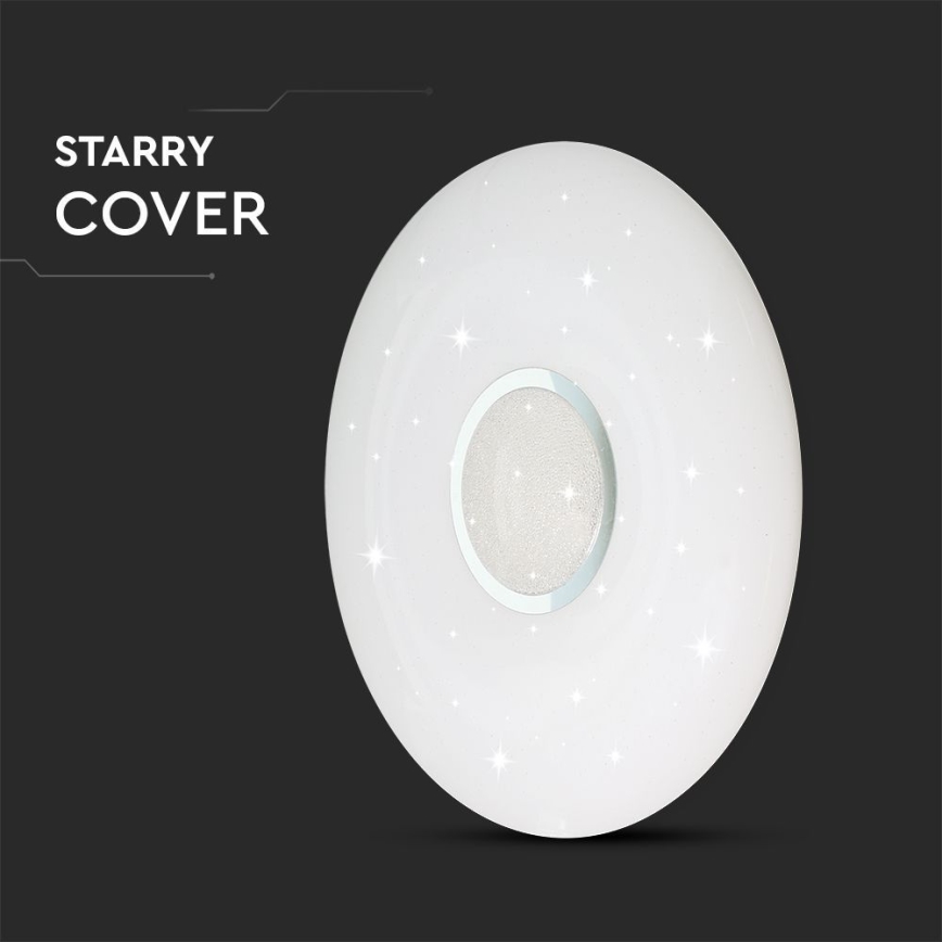 LED Prigušiva plafonjera LED/40W/230V 3000K/4000K/6500K pr. 49 cm + Daljinski upravljač