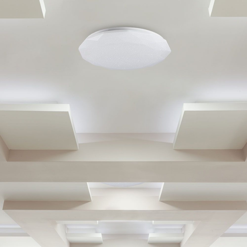 LED Prigušiva plafonjera LED/40W/230V 3000K/4000K/6500K pr. 50 cm + Daljinski upravljač