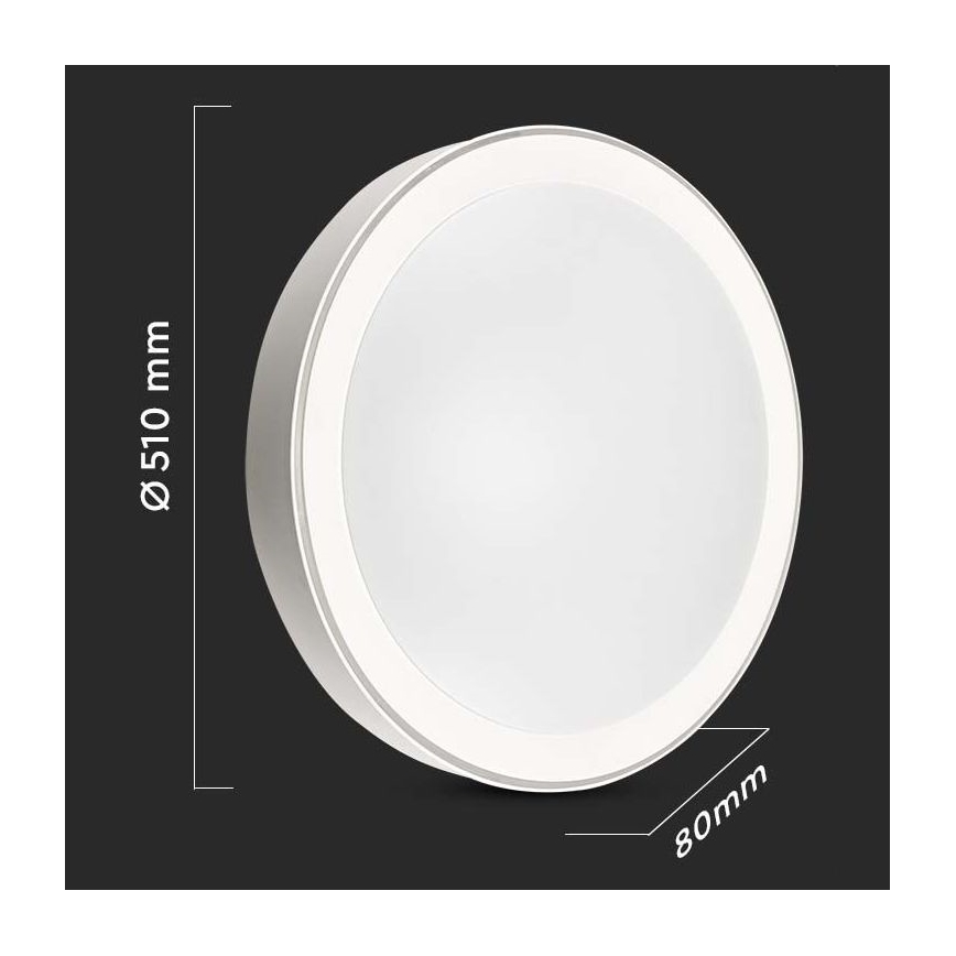 LED Prigušiva plafonjera LED/40W/230V 3000K/4000K/6500K pr. 51 cm + Daljinski upravljač