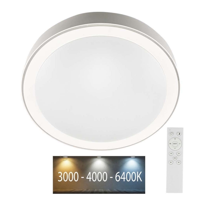 LED Prigušiva plafonjera LED/40W/230V 3000K/4000K/6500K pr. 51 cm + Daljinski upravljač