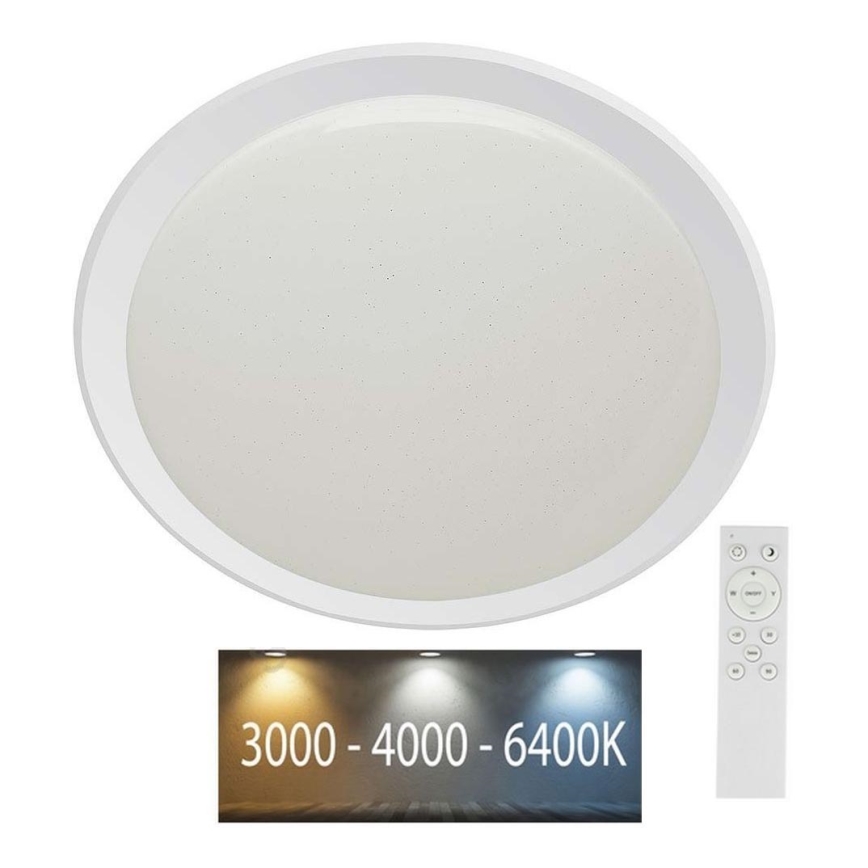 LED Prigušiva plafonjera LED/40W/230V 3000K/4000K/6500K pr. 56,5 cm + Daljinski upravljač