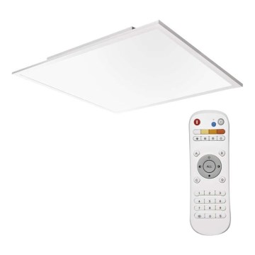 LED Prigušiva plafonjera LED/40W/230V + Daljinski upravljač kvadratni 2700K-6000K