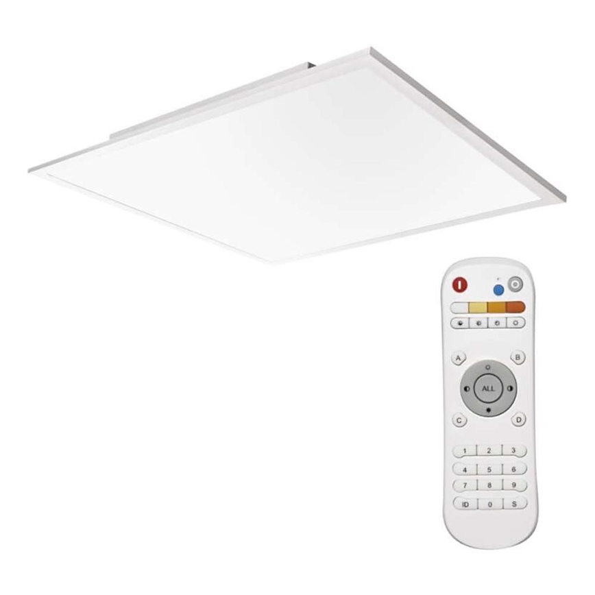 LED Prigušiva plafonjera LED/40W/230V + Daljinski upravljač kvadratni 2700K-6000K