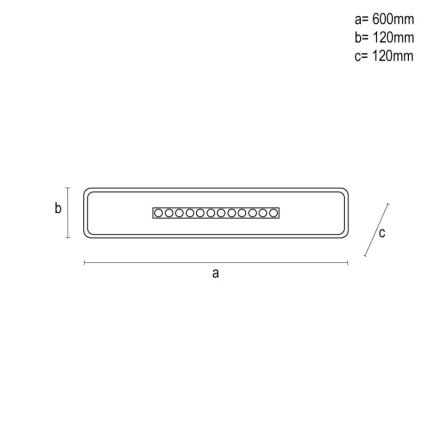 LED Prigušiva plafonjera LED/42W/230V 3000-6500K bela + Daljinski upravljač
