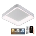 LED Prigušiva plafonjera LED/45W/230V 3000-6500K bela + Daljinski upravljač