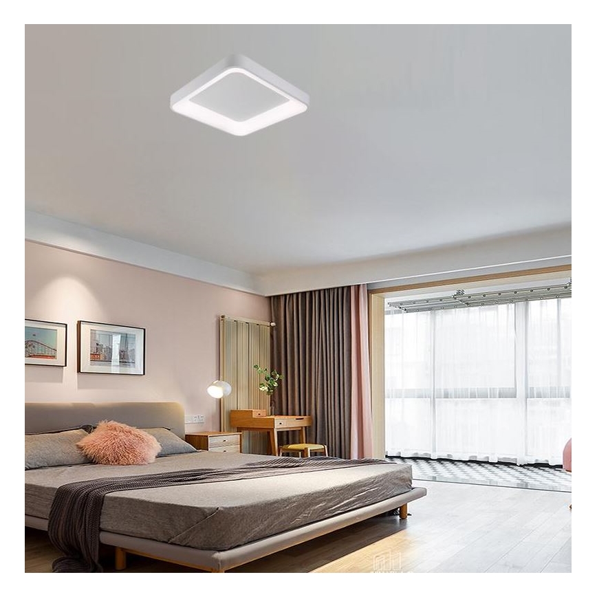 LED Prigušiva plafonjera LED/45W/230V 3000-6500K bela + Daljinski upravljač