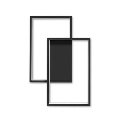 LED Prigušiva plafonjera LED/45W/230V 3000-6500K crno + Daljinski upravljač