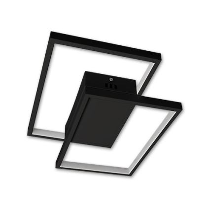 LED Prigušiva plafonjera LED/45W/230V 3000-6500K crno + Daljinski upravljač