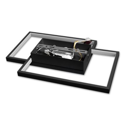 LED Prigušiva plafonjera LED/45W/230V 3000-6500K crno + Daljinski upravljač