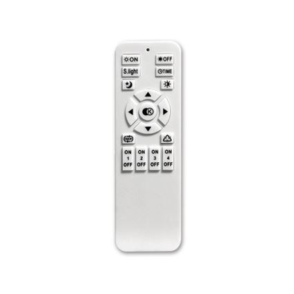 LED Prigušiva plafonjera LED/45W/230V 3000-6500K crno + Daljinski upravljač
