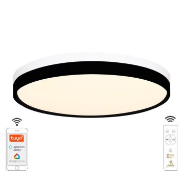 LED Prigušiva plafonjera LED/48W/230V 2700-6500K Wi-Fi Tuya + Daljinski upravljač