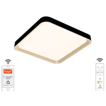 LED Prigušiva plafonjera LED/48W/230V 2700-6500K Wi-Fi Tuya + Daljinski upravljač