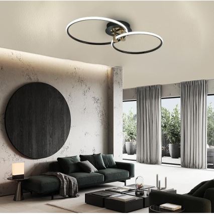 LED Prigušiva plafonjera LED/48W/230V 3000-6500K + Daljinski upravljač