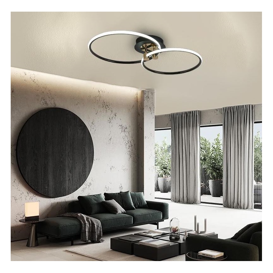 LED Prigušiva plafonjera LED/48W/230V 3000-6500K + Daljinski upravljač