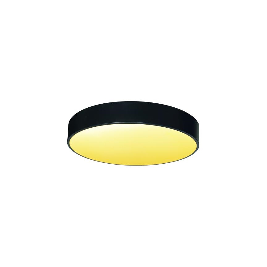 LED Prigušiva plafonjera LED/50W/230V 3000-6500K crno + Daljinski upravljač
