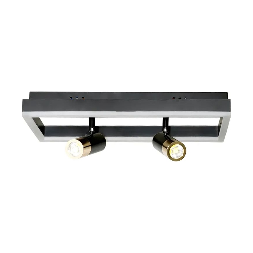 LED Prigušiva plafonjera LED/50W/230V 3000-6500K crno + Daljinski upravljač