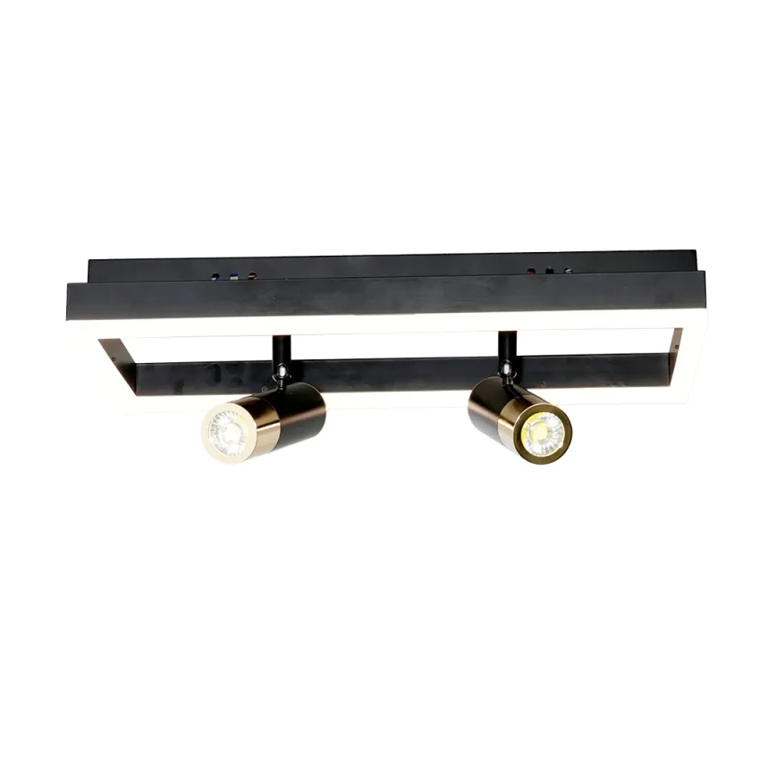 LED Prigušiva plafonjera LED/50W/230V 3000-6500K crno + Daljinski upravljač