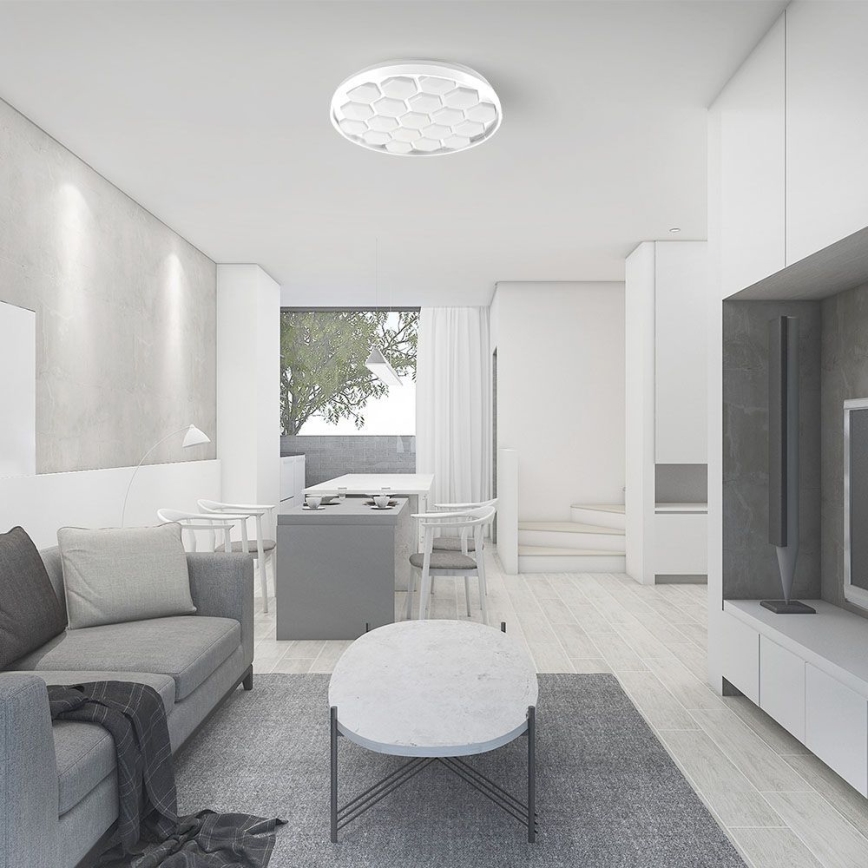 LED Prigušiva plafonjera LED/60W/230V 3000/4000/6500K + Daljinski upravljač