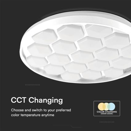 LED Prigušiva plafonjera LED/60W/230V 3000/4000/6500K + Daljinski upravljač