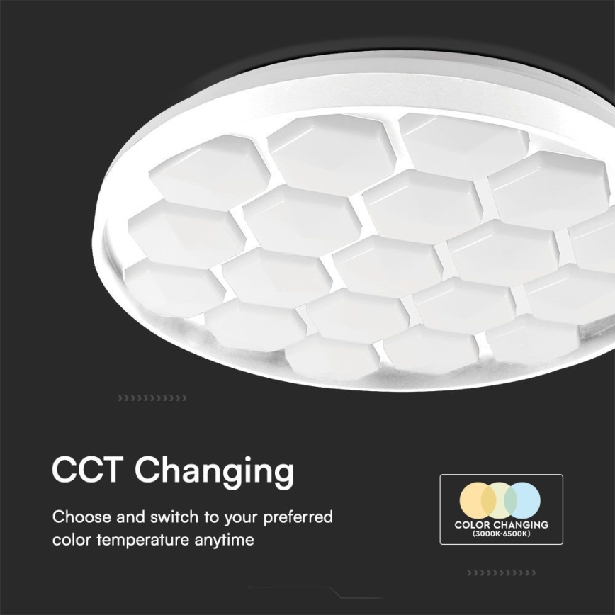 LED Prigušiva plafonjera LED/60W/230V 3000/4000/6500K + Daljinski upravljač