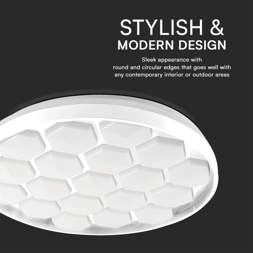 LED Prigušiva plafonjera LED/60W/230V 3000/4000/6500K + Daljinski upravljač