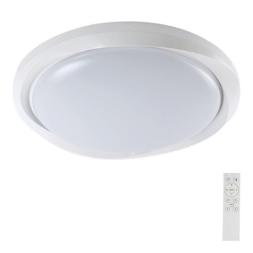 LED Prigušiva plafonjera LED/60W/230V 3000-6500K 49,2 cm bela + Daljinski upravljač