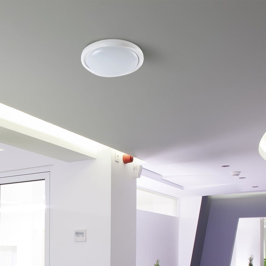 LED Prigušiva plafonjera LED/60W/230V 3000-6500K 49,2 cm bela + Daljinski upravljač
