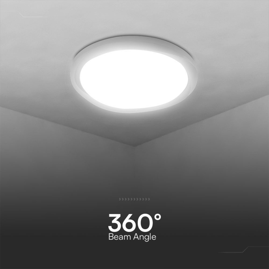 LED Prigušiva plafonjera LED/60W/230V 3000-6500K 49,2 cm bela + Daljinski upravljač