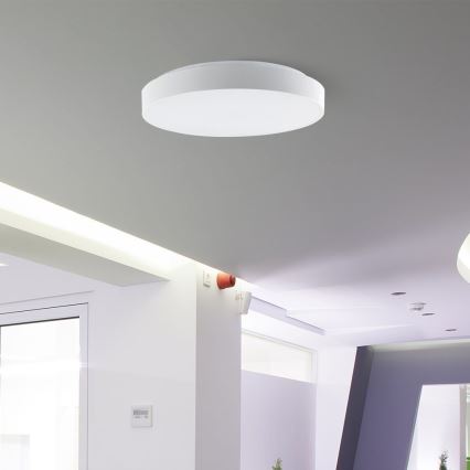 LED Prigušiva plafonjera LED/60W/230V 3000-6500K 49,5 cm bela + Daljinski upravljač