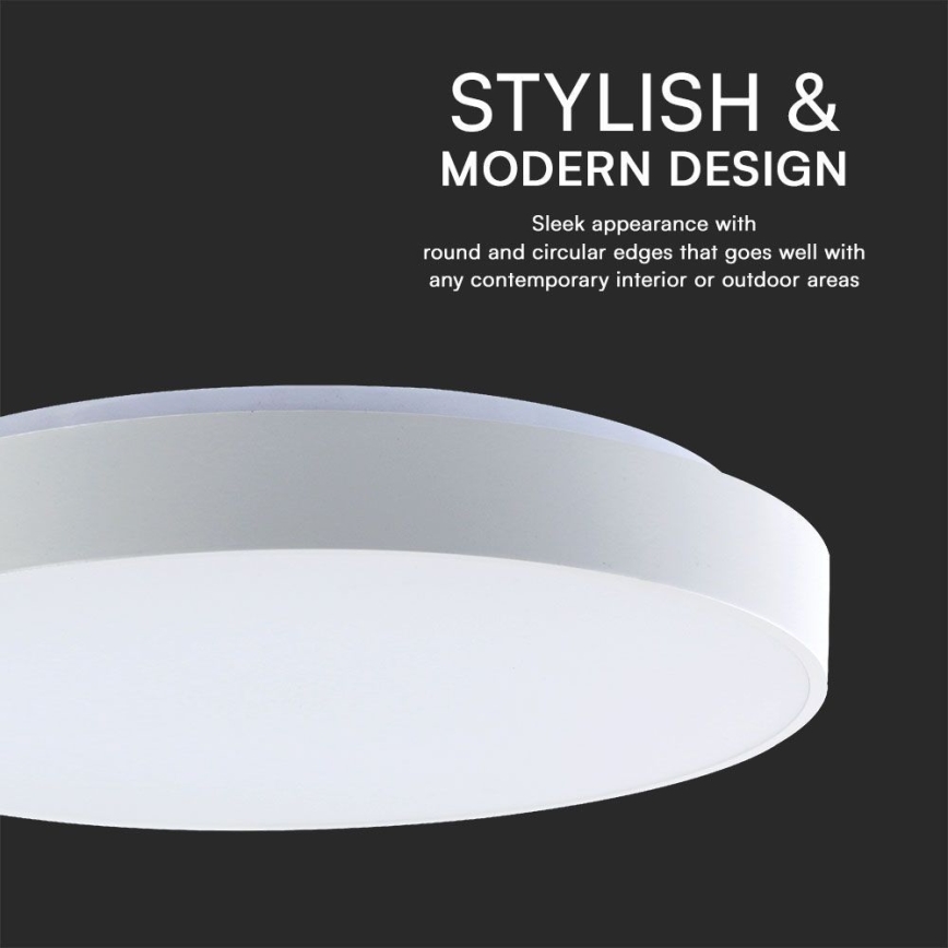 LED Prigušiva plafonjera LED/60W/230V 3000-6500K 49,5 cm bela + Daljinski upravljač