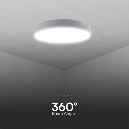 LED Prigušiva plafonjera LED/60W/230V 3000-6500K 49,5 cm bela + Daljinski upravljač