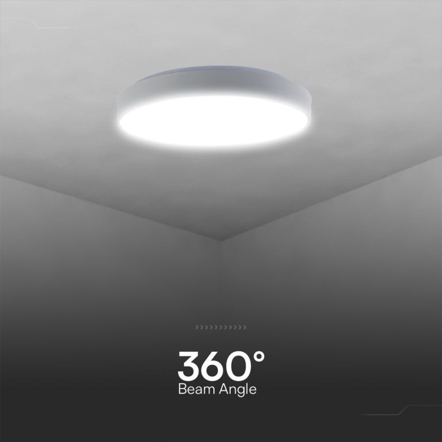 LED Prigušiva plafonjera LED/60W/230V 3000-6500K 49,5 cm bela + Daljinski upravljač