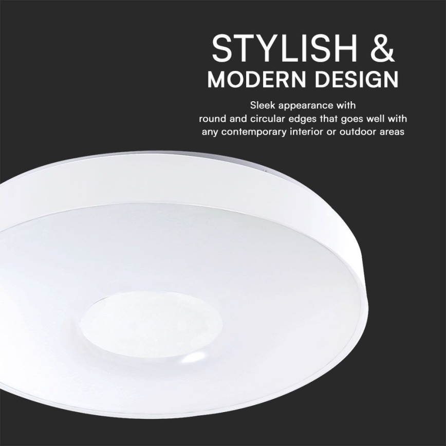 LED Prigušiva plafonjera LED/60W/230V 3000-6500K 49,5 cm bela + Daljinski upravljač