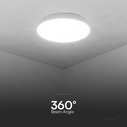 LED Prigušiva plafonjera LED/60W/230V 3000-6500K 49,5 cm bela + Daljinski upravljač